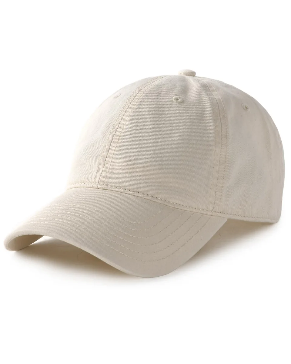  FURTALK Unisex Vintage Washed Cotton Baseball Cap Beige M/L — product photo