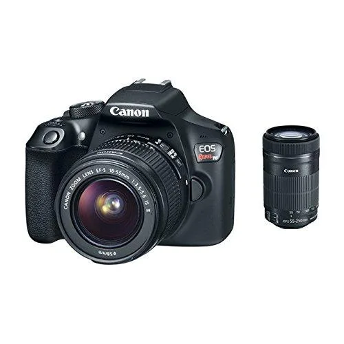 Canon Canon EOS 1300D camera kit with 18-55mm and 55-250mm lenses — product photo