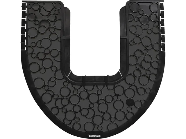 Boardwalk Boardwalk PSCM-P-000I006M-00-2 Commode Mat 2.0, 22.00" x 22.00", Black, 6/Carton — product photo