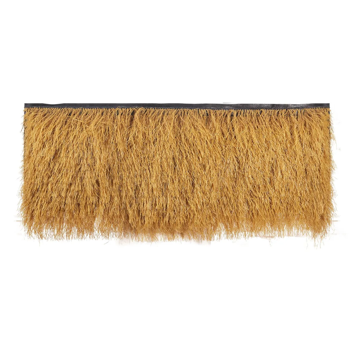VEVOR VEVOR D1-50600 Artificial Thatch Grass Roof 1.6 x 19.7 ft 12 Needles Yellow Black Base PE — product photo