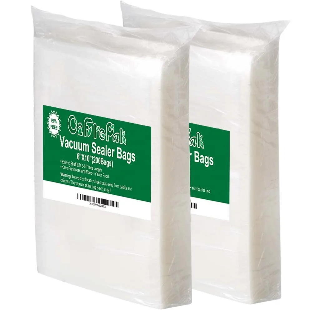 FoodSaver O2frepak 6" x 10" Vacuum Sealer Bags 200 Count — product photo