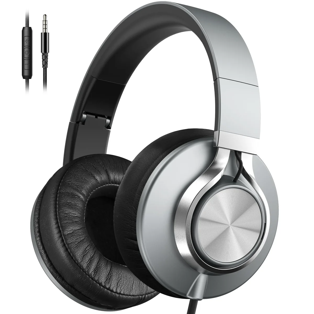  AILIHEN C90 Wired Over-Ear Headphones Grey 40mm 3.5mm — product photo
