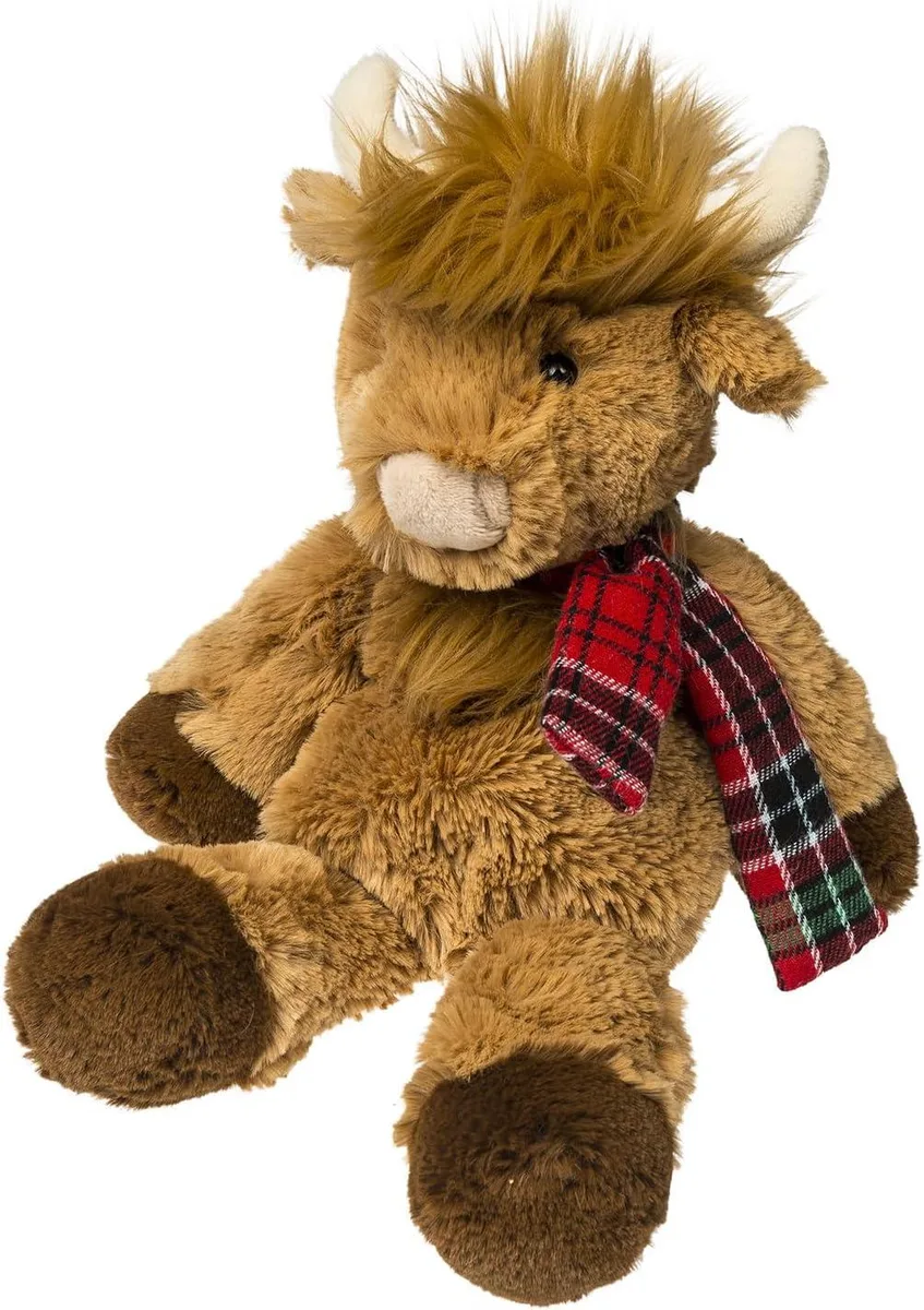 Mary Meyer Stuffed Toys Mary Meyer Marshmallow Zoo Junior Nutmeg Highland Cow 9-Inch Stuffed Toy — product photo