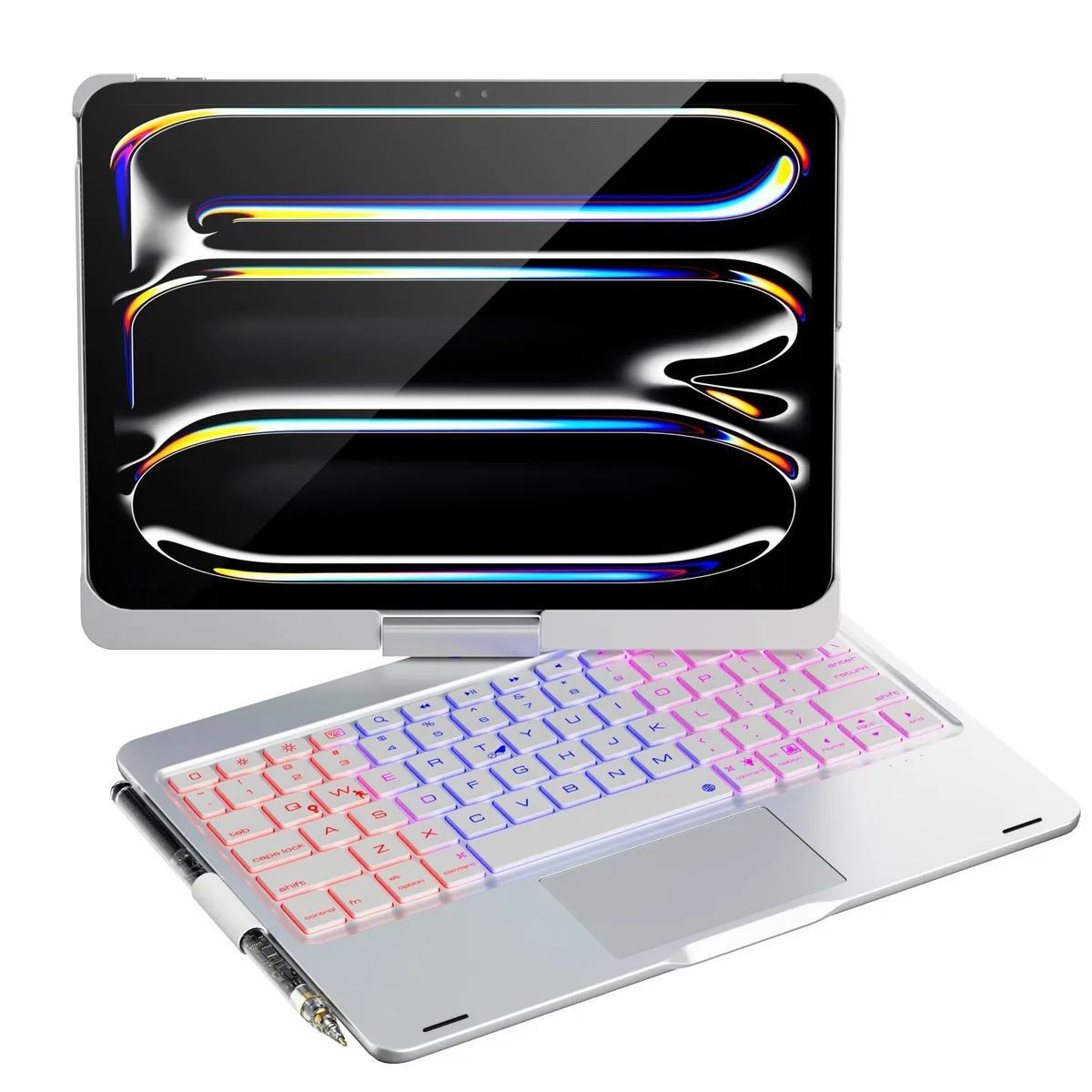 Batianda Batianda iPad Pro 11 M4 M5 Keyboard Case with Trackpad 7 Colour Backlight 360 Rotatable — product photo