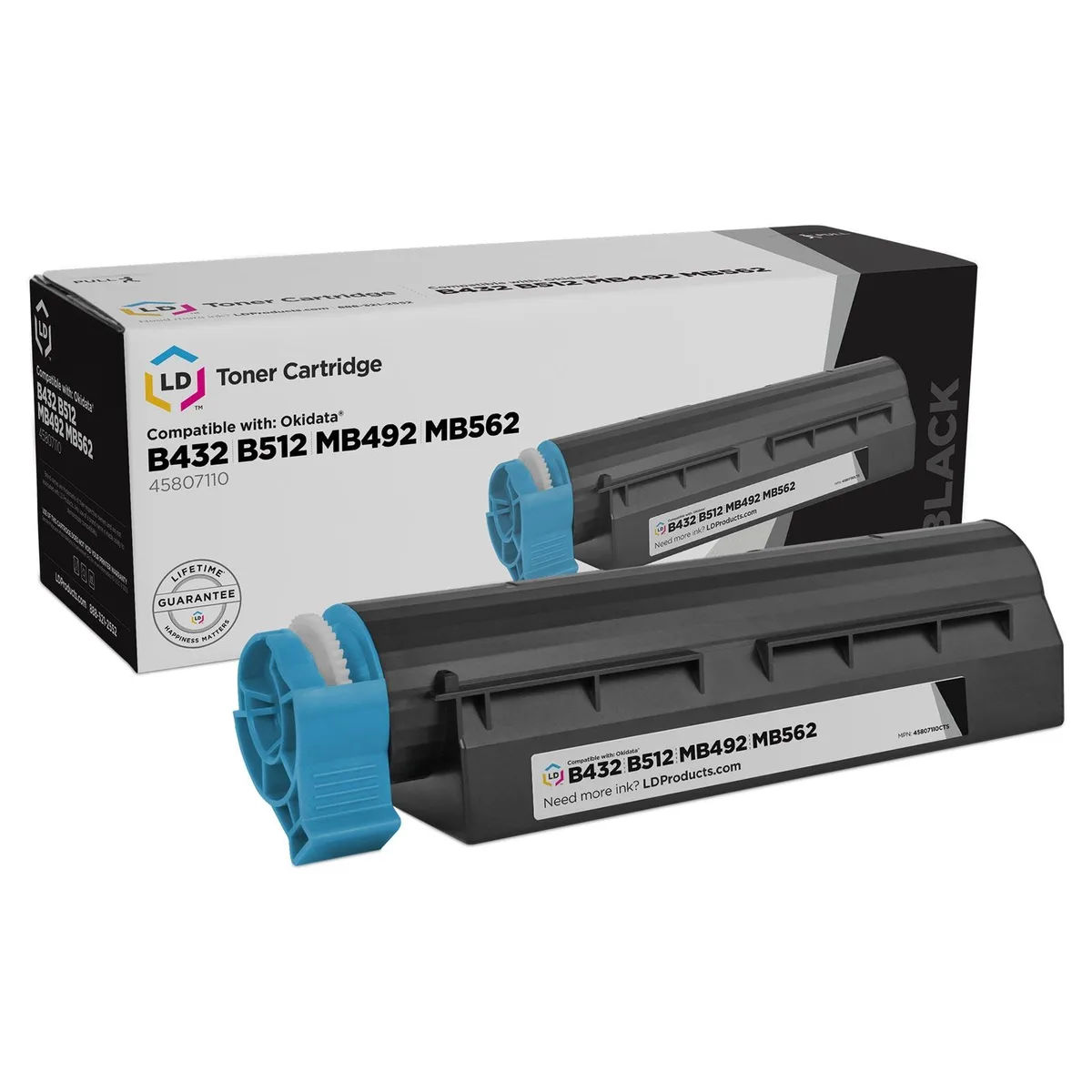 LD Products LD Products Compatible Toner Cartridge 45807110 Black 12000 Pages — product photo
