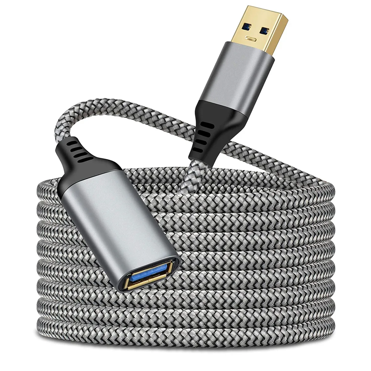 IHDAPP IHDAPP USB 3.0 Extension Cable 10FT Grey Male to Female — product photo