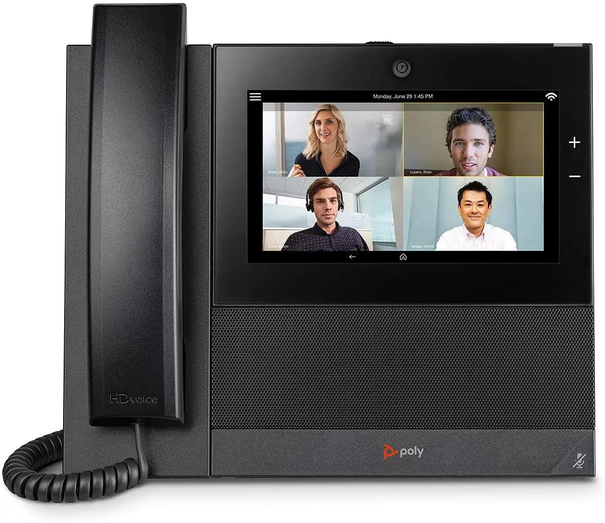POLYCOM POLYCOM 2200-49750-001 CCX 700 VoIP phone with handset, camera, PoE — product photo