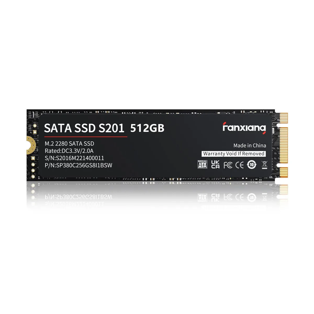FANXIANG FANXIANG S201 512GB M.2 2280 SATA internal SSD — product photo