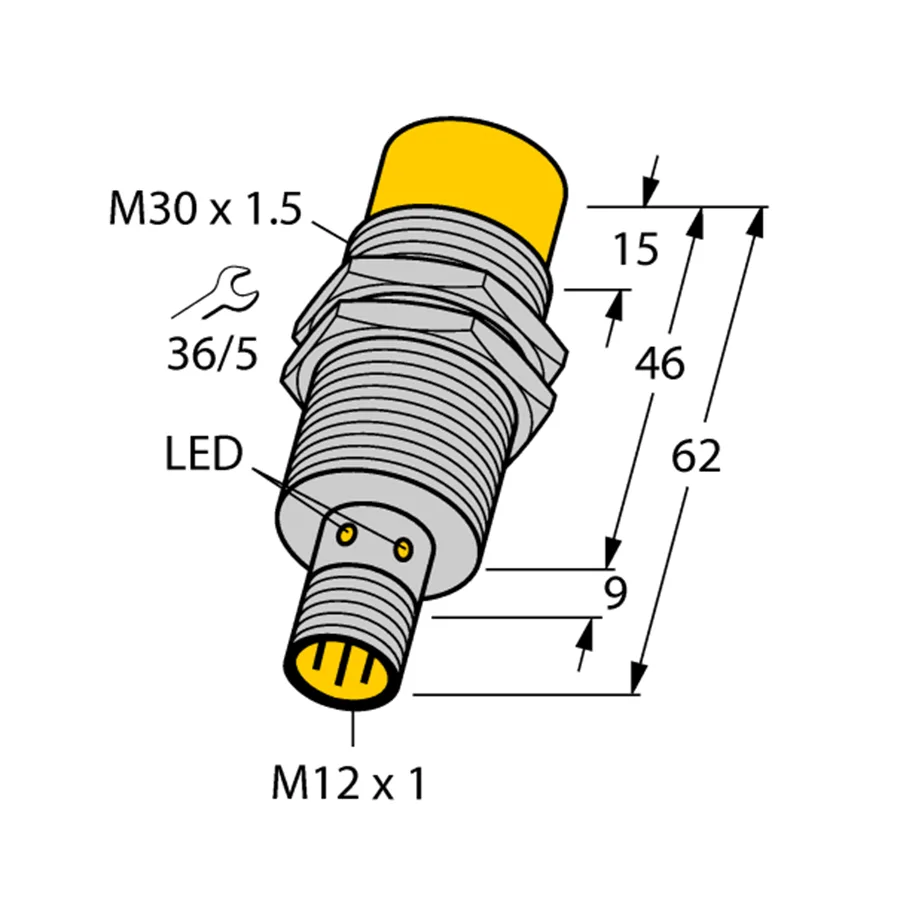 Turck Turck NI20-M30-AP6X-H1141 inductive sensor PNP M30 10-30 VDC — product photo