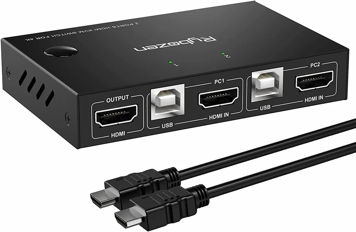 FOCUSTEC FOCUSTEC 2 Port USB HDMI KVM Switch 4K 30Hz — product photo