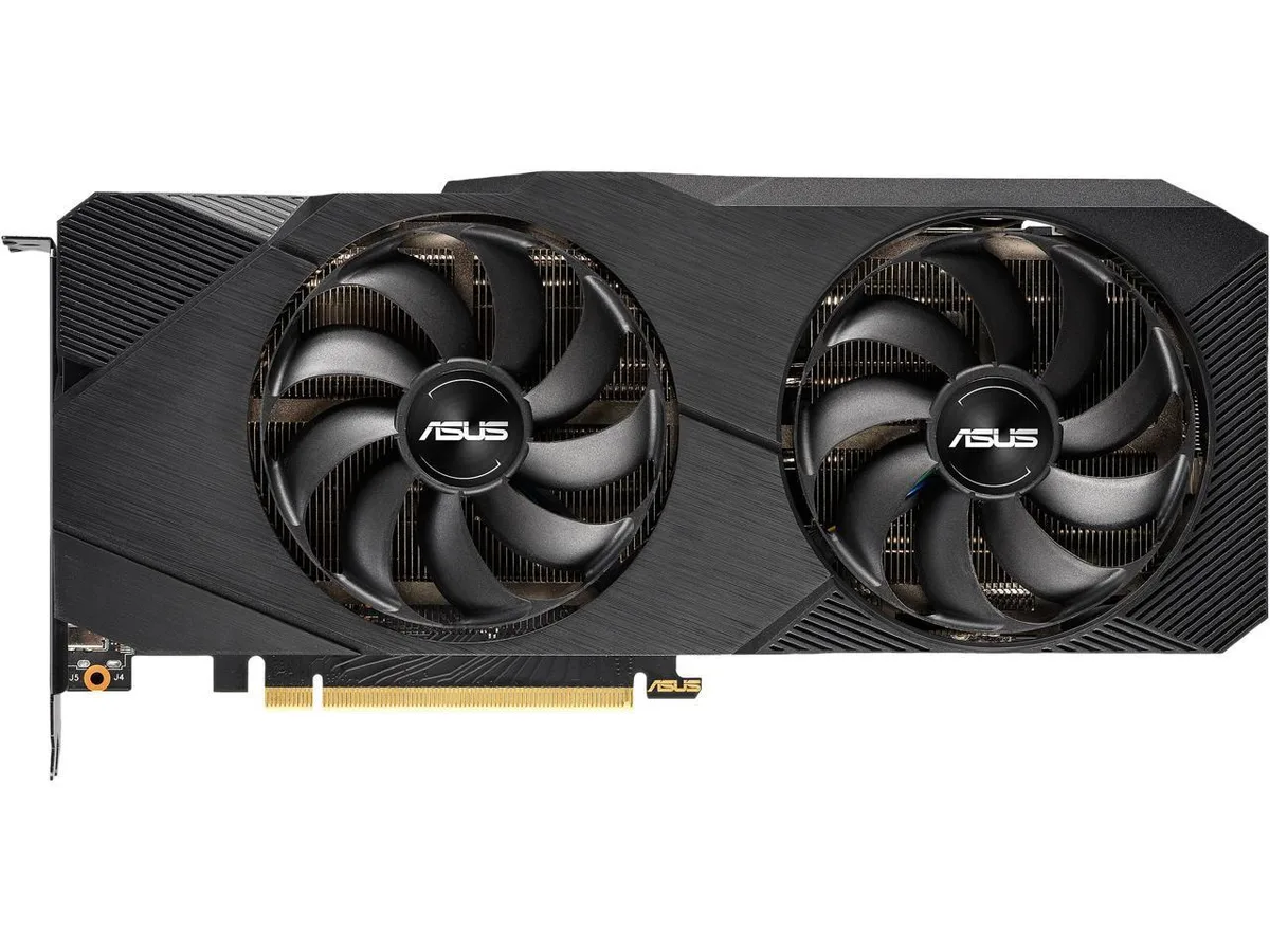 ASUS ASUS DUAL-RTX2080-O8G-EVO GeForce RTX 2080 8GB GDDR6 graphics card — product photo