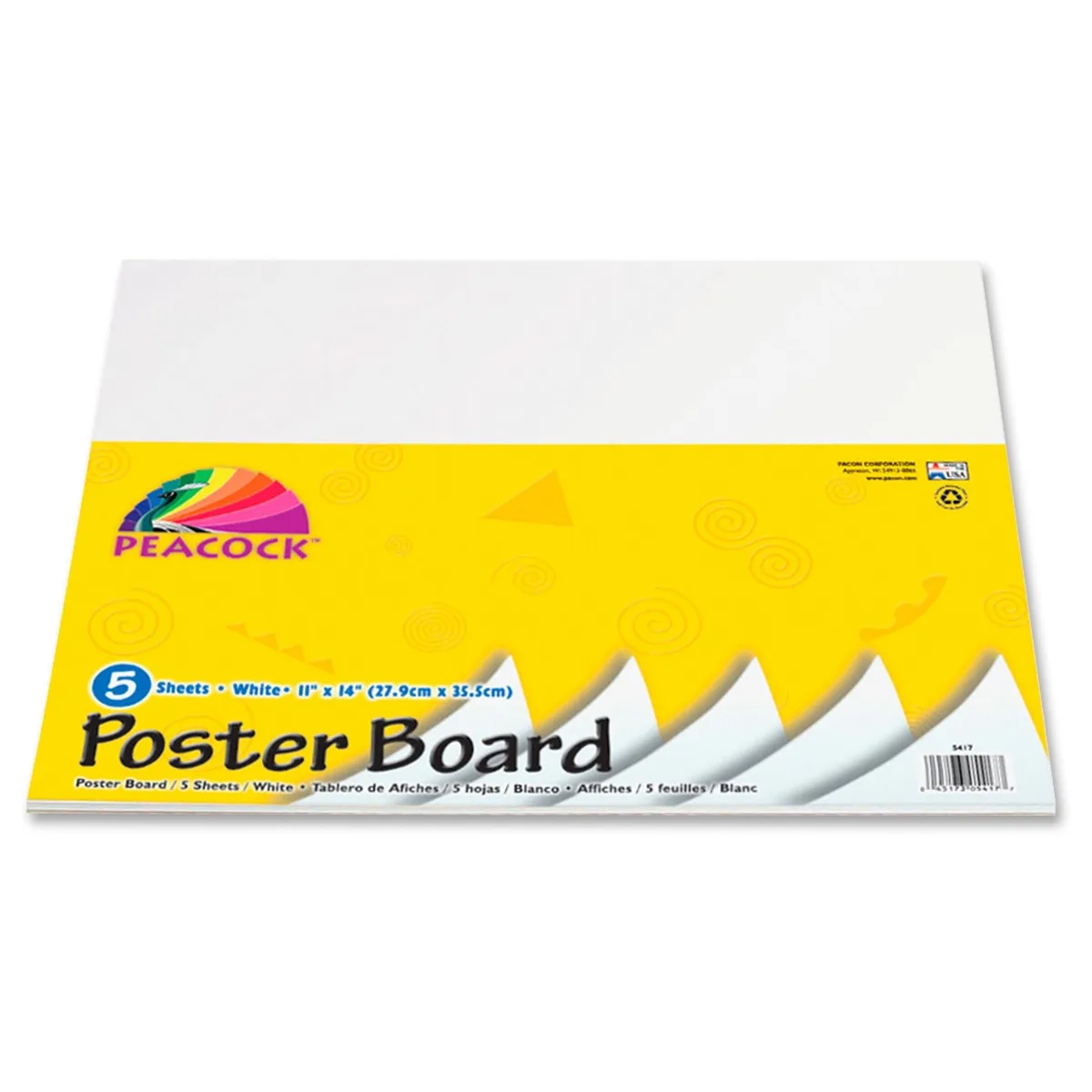 Pacon Pacon 5417 Educational Supply 11x14 White 5 Pack — product photo