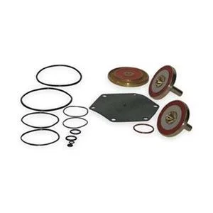 Transparent backflow preventer repair kit with assorted rubber seals and components