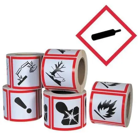 Ghs Safety Ghs Safety GHS1258 Gas Cylinder Pictogram Label 500 Pack — product photo