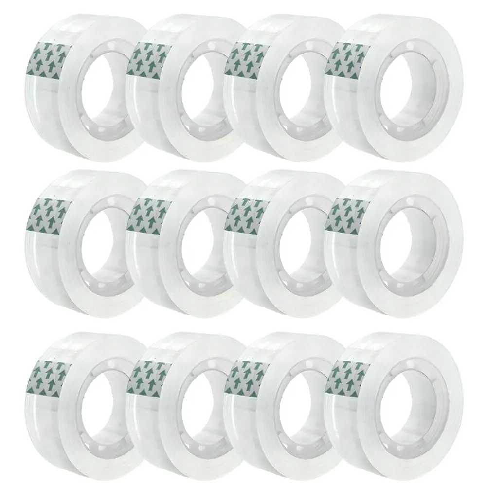  Zizlurnar ZL0001 Transparent Tape 12 Rolls .75 in x 1000 in 1 in Core — product photo