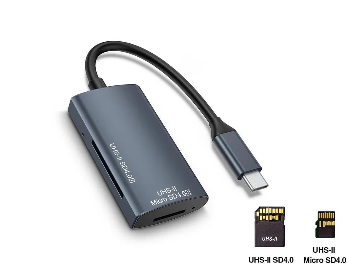 Vszerda Vszerda USB-C SD 4.0 UHS-II Card Reader 2-in-1 — product photo