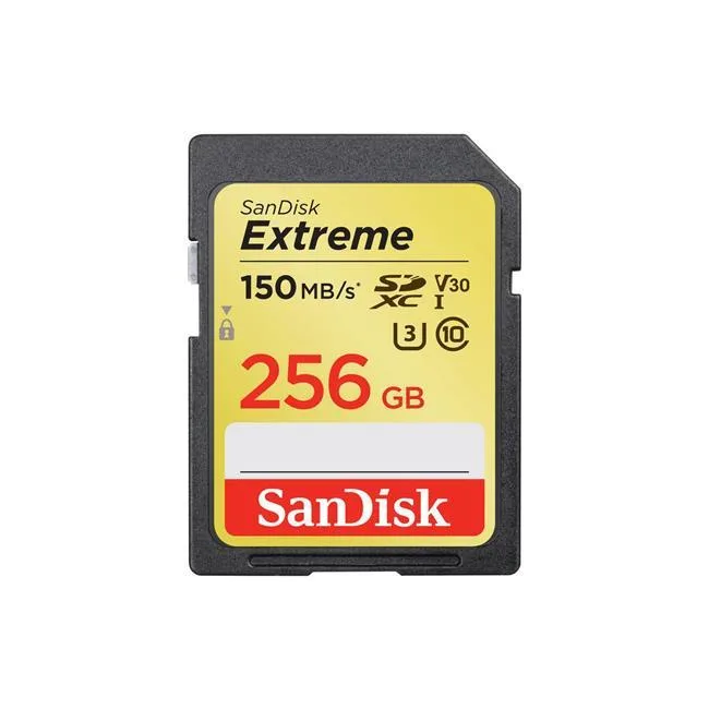 SanDisk SanDisk 256 GB Extreme UHS-I SDXC Memory Card 150 MB/s — product photo