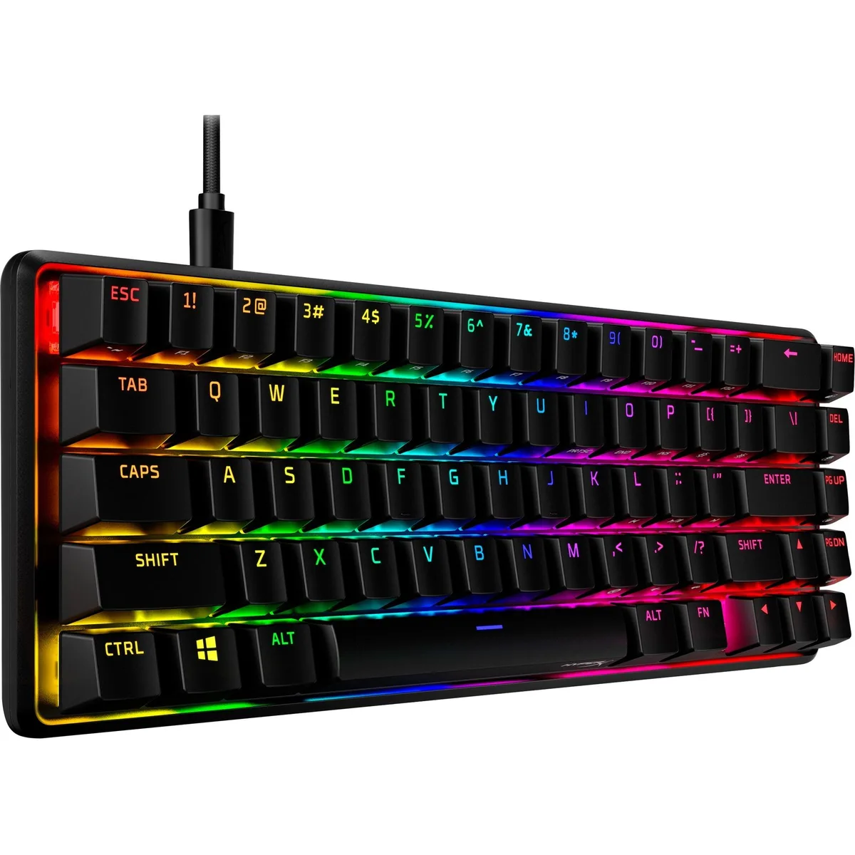 HP HP HyperX Alloy Origins 65 Mechanical Gaming Keyboard 4P5D6AA#ABA US Layout Aqua Switches Red — product photo