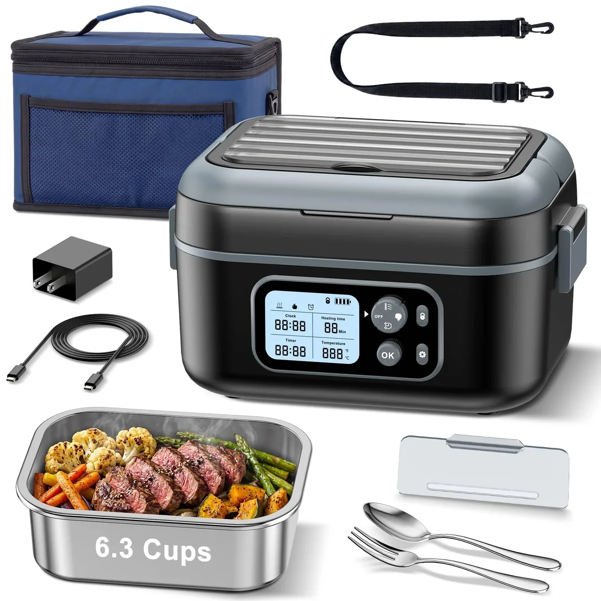 DNBeffulgent DNBeffulgent T908101 6.3-cup thermo pot 24000mAh — product photo