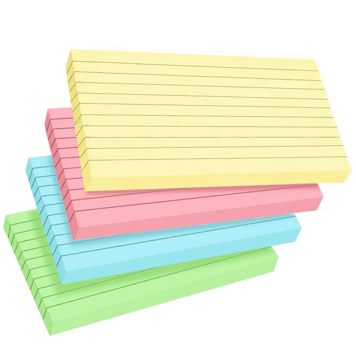  COLOGN Index Cards 100 Count 3x5 Inch Ruled 4 Color 25 Each — product photo