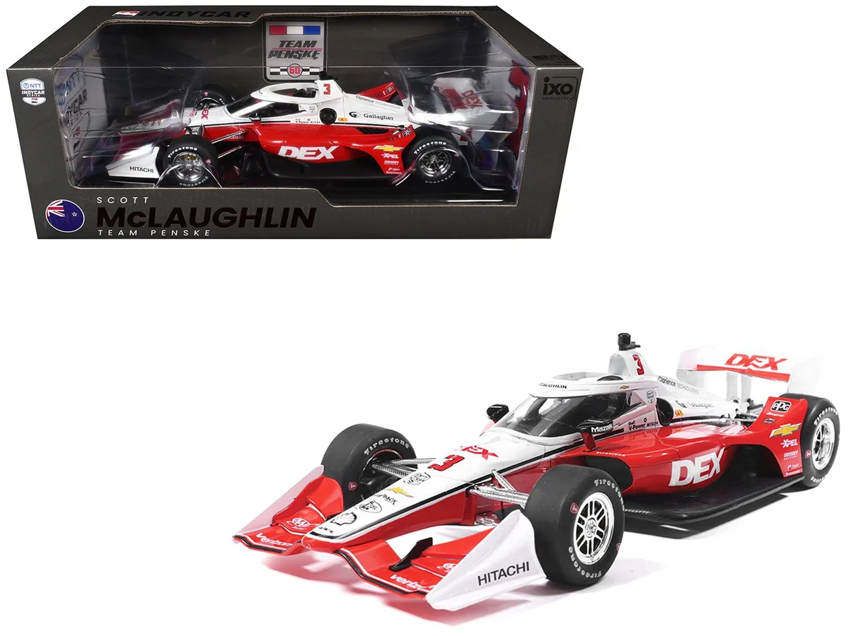 Ixo Models Ixo Models Dallara IndyCar #3 Scott McLaughlin DEX 2026 1/18 Diecast hobby collectible — product photo