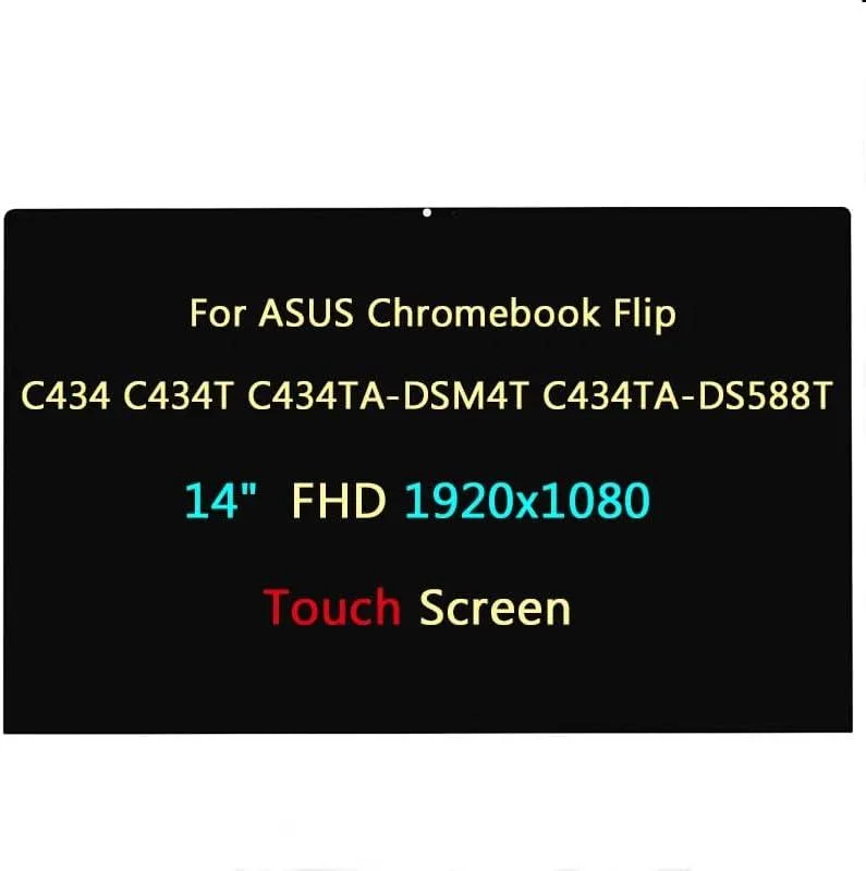 NUOLAISUN NUOLAISUN 14.0" LCD Touch Screen Digitizer Assembly for Asus Chromebook Flip C434TA C434T C434 FHD 1920*1080 — product photo