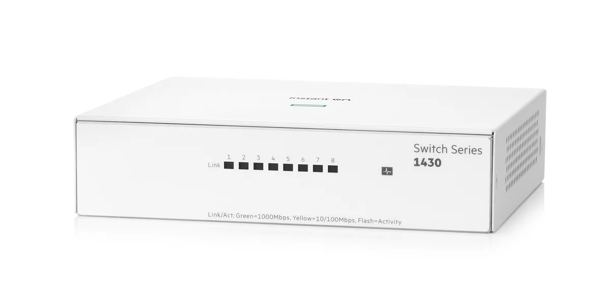 HPE Networking Instant On HPE Networking Instant On 1430 8-port Gigabit network switch R8R45A#ABA — product photo