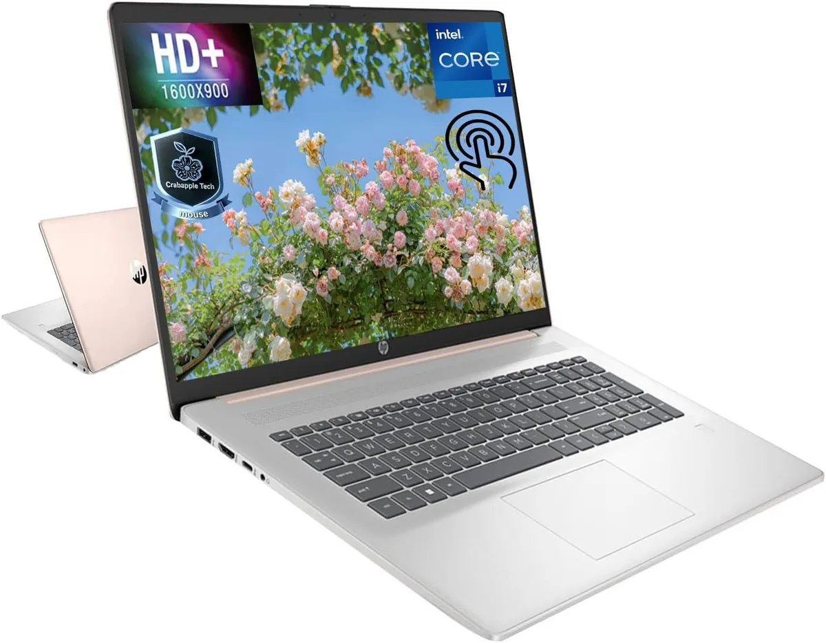 HP HP 17 laptop i7-1355U 10-core 16GB 512GB 17.3" HD+ touchscreen Gold — product photo