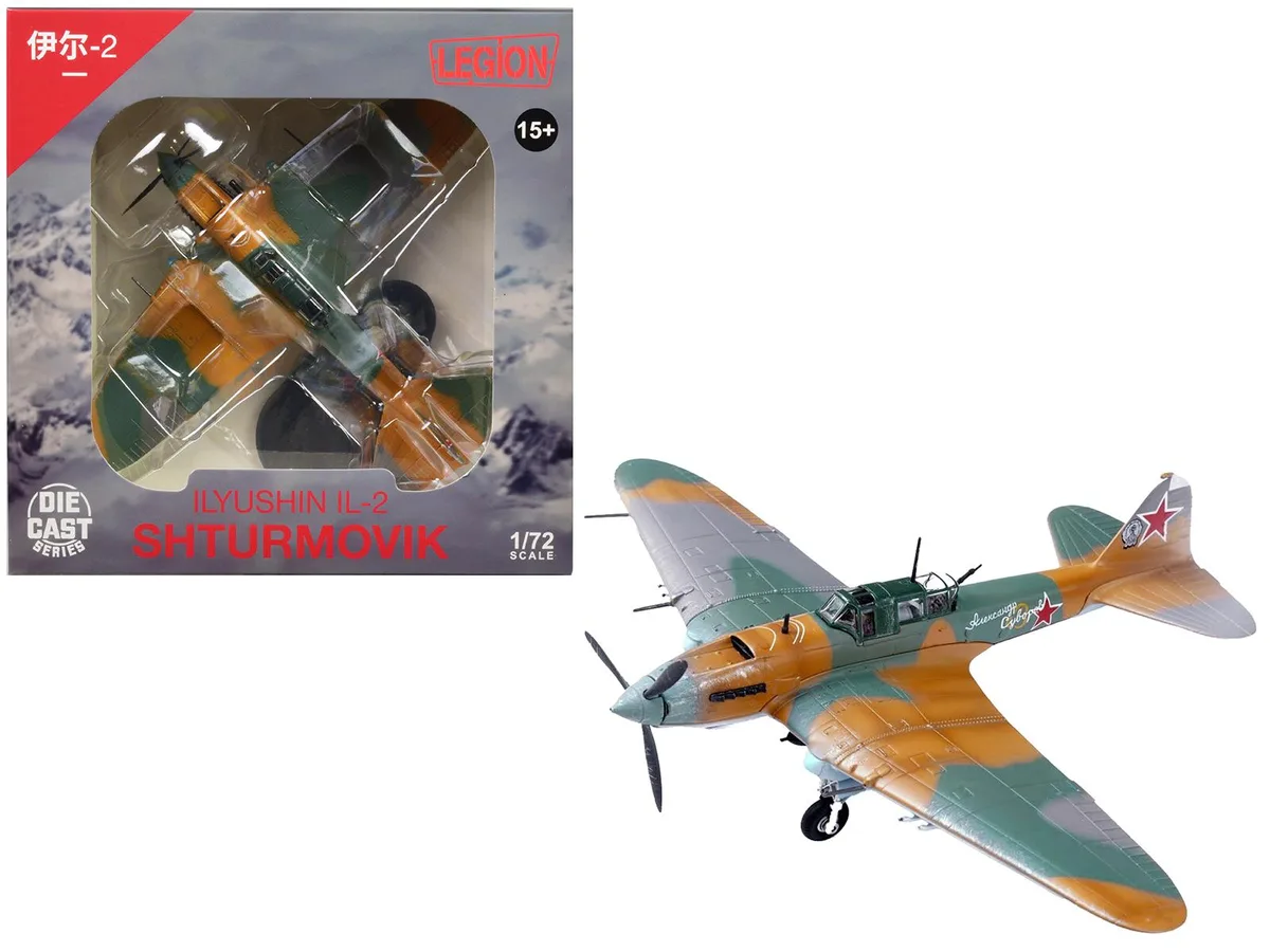 Legion Supplies Legion Supplies Ilyushin IL-2 Shturmovik 1/72 Diecast Model "Air Regiment, ShAP" (1943) — product photo