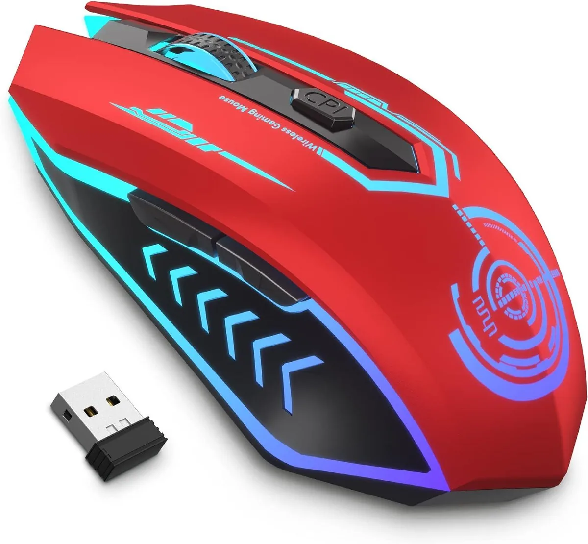 BFKK BFKK Wireless Gaming Mouse 10000 DPI Red — product photo