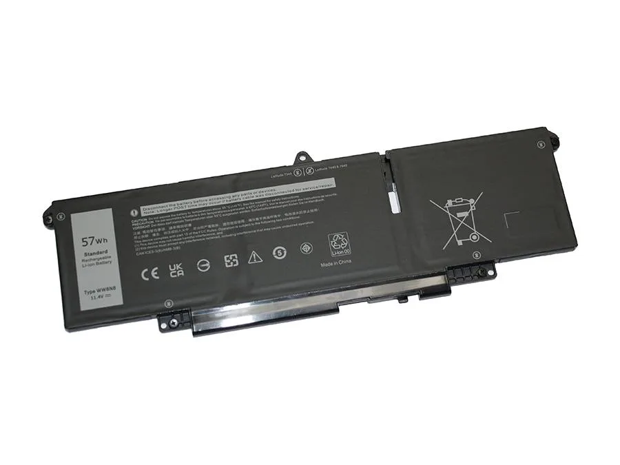 PowerWarehouse PowerWarehouse WW8N8 laptop battery for Latitude 7340 7440 7450 11.4V 57whr — product photo