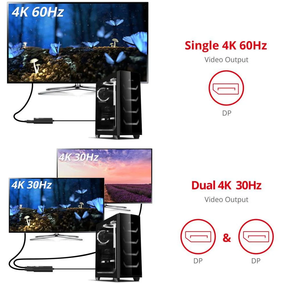 SIIG, Inc SIIG, Inc CE-DP0H11-S1 1x2 DisplayPort 1.2 MST video splitter — product photo