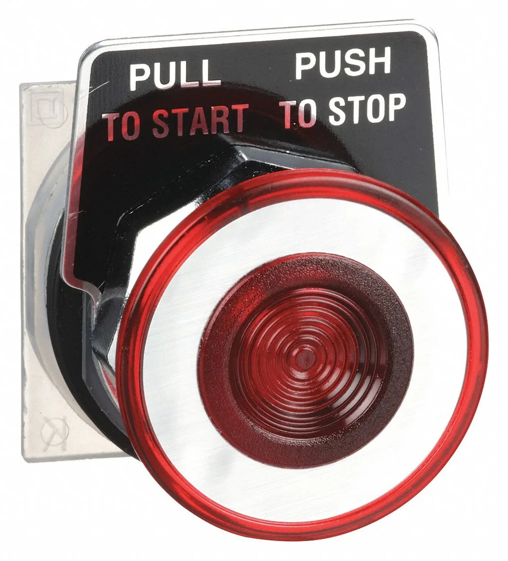 Schneider Electric 30 mm red push button operator, metal base, IP66
