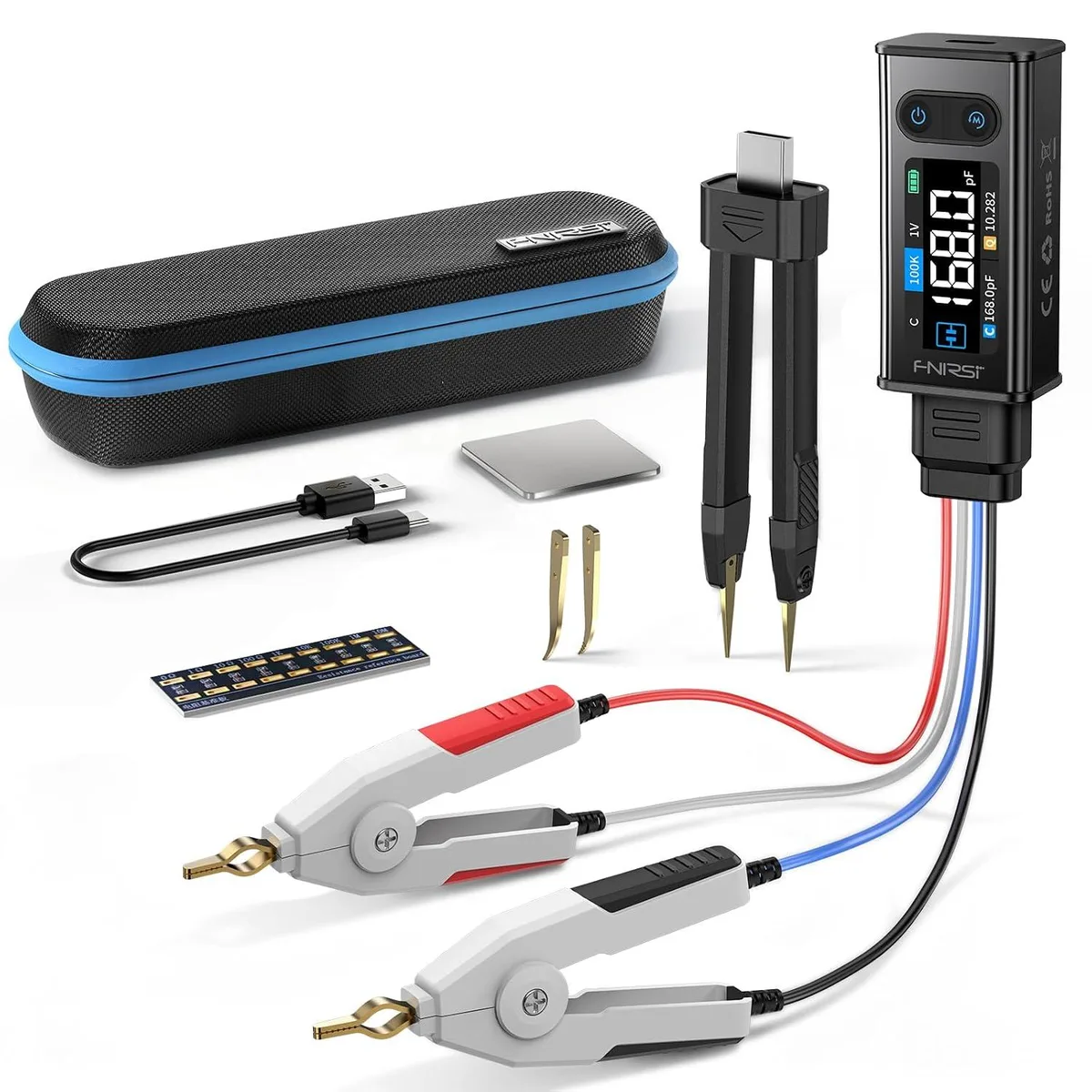 BFKK BFKK LCR-ST2 100kHz LCR ESR Meter Tweezer car electronics accessory — product photo