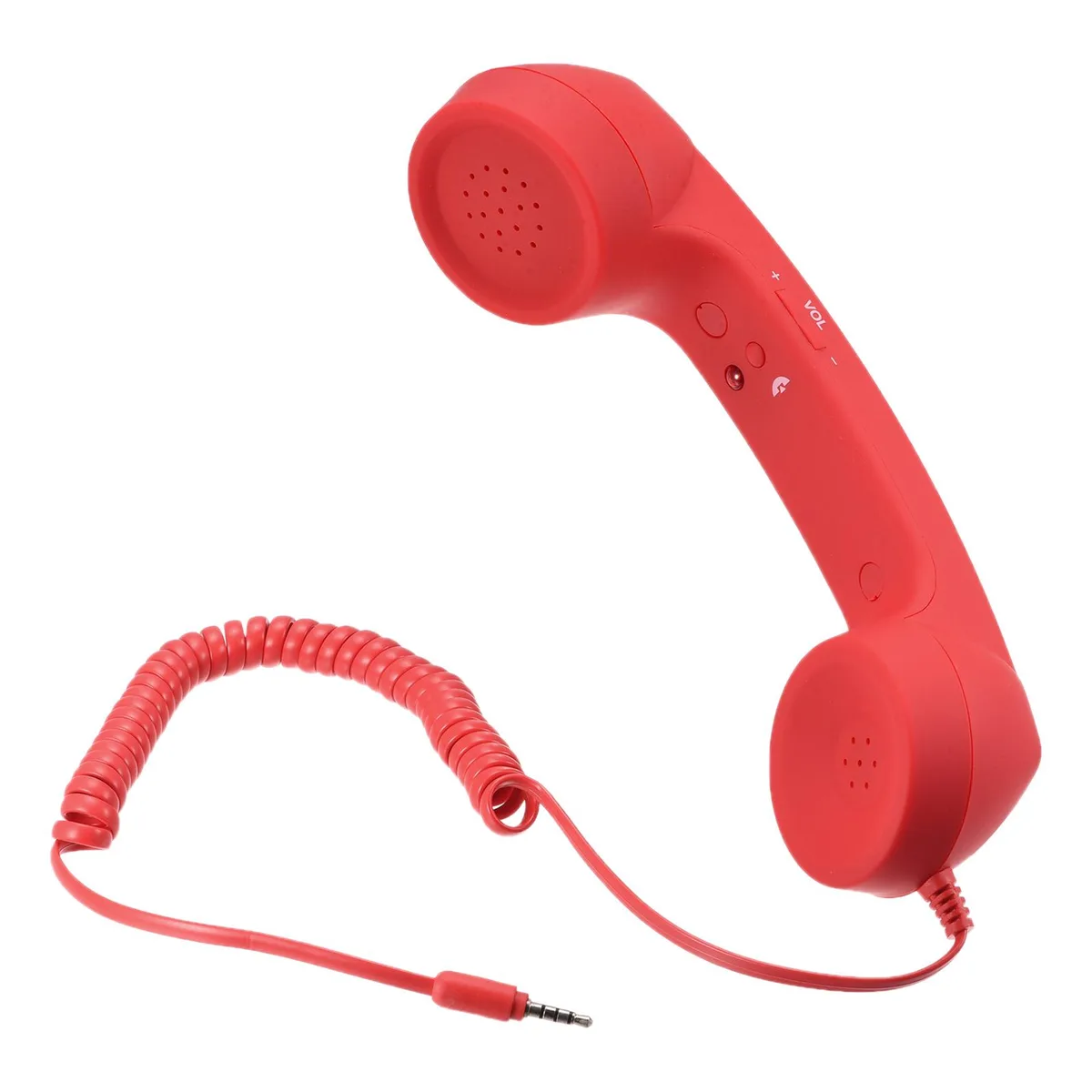 Unique-Bargains Unique-Bargains Retro Handset 3.5mm Red 1M Cable — product photo