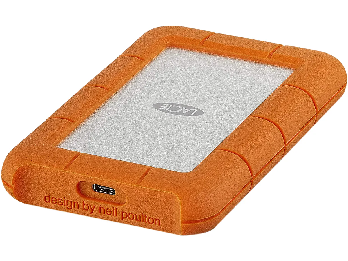 LaCie LaCie STFR1000800 Rugged USB-C 1TB portable hard drive — product photo