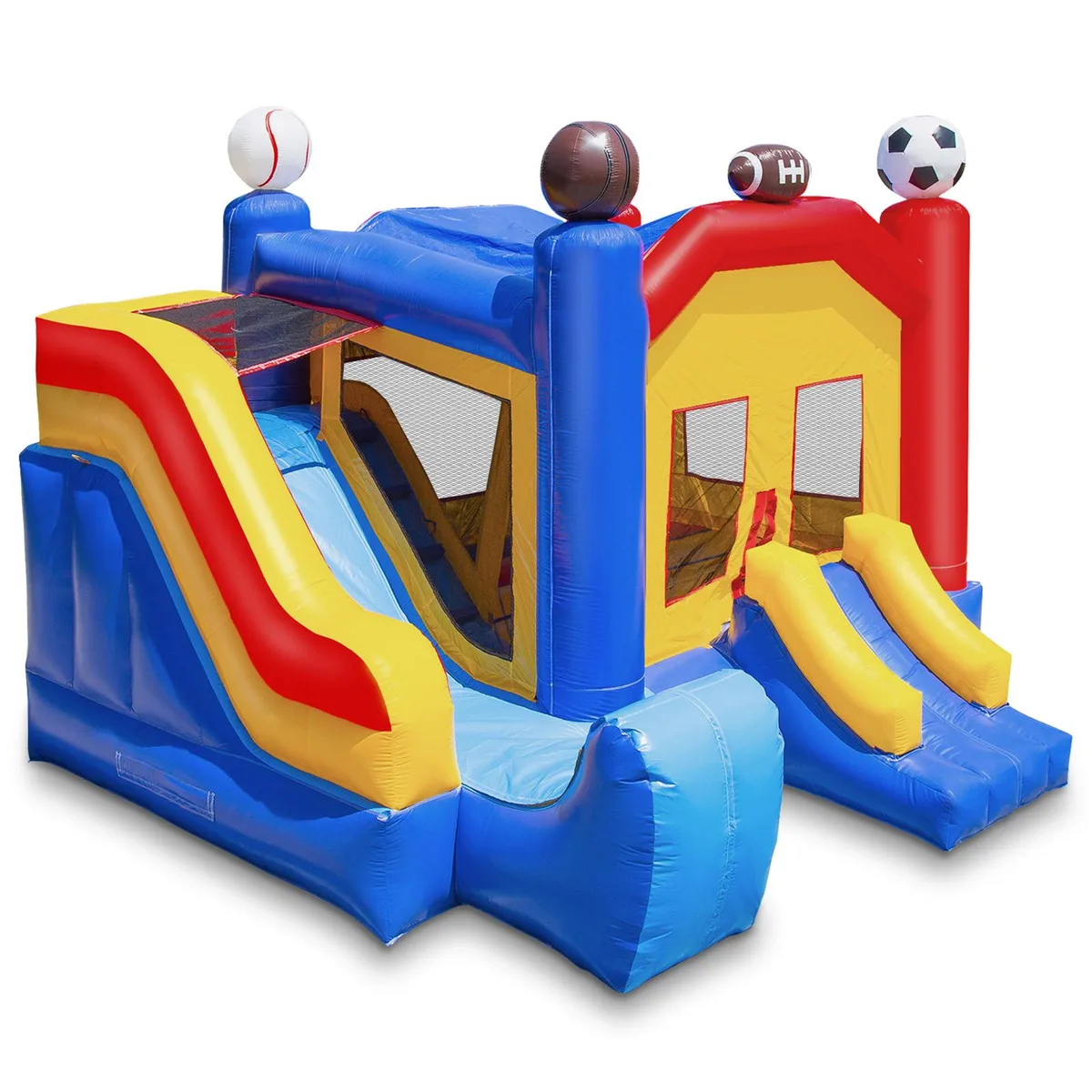 Cloud Nine Cloud Nine Sports Bounce House with Slide 18' x 17' PVC — product photo