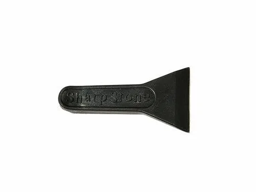 Two small plastic scrapers, lightweight, smooth finish
