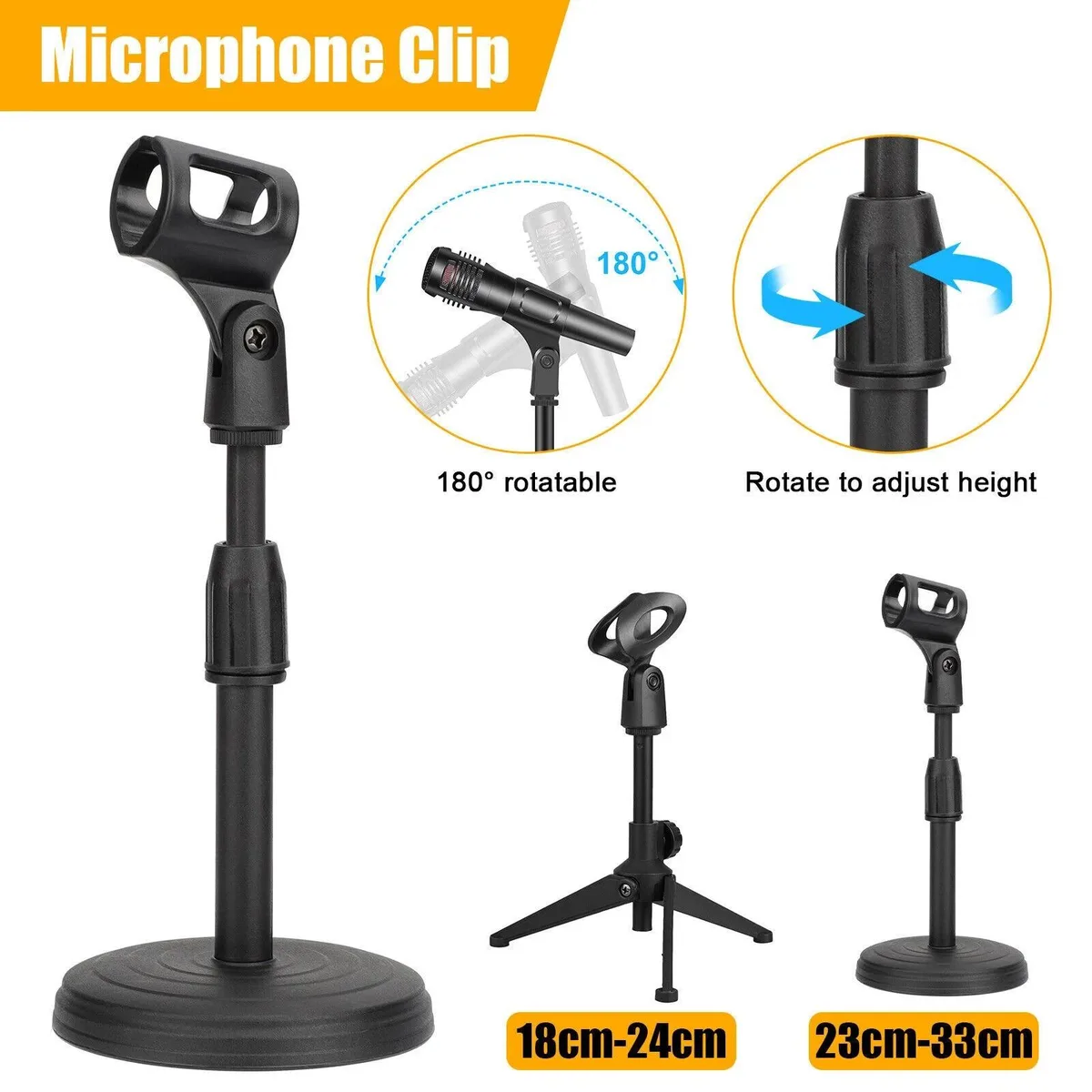 RAYBESTOS UNBRANDED RAYBESTOS UNBRANDED Adjustable Desktop Microphone Stand 8.7-13 in — product photo