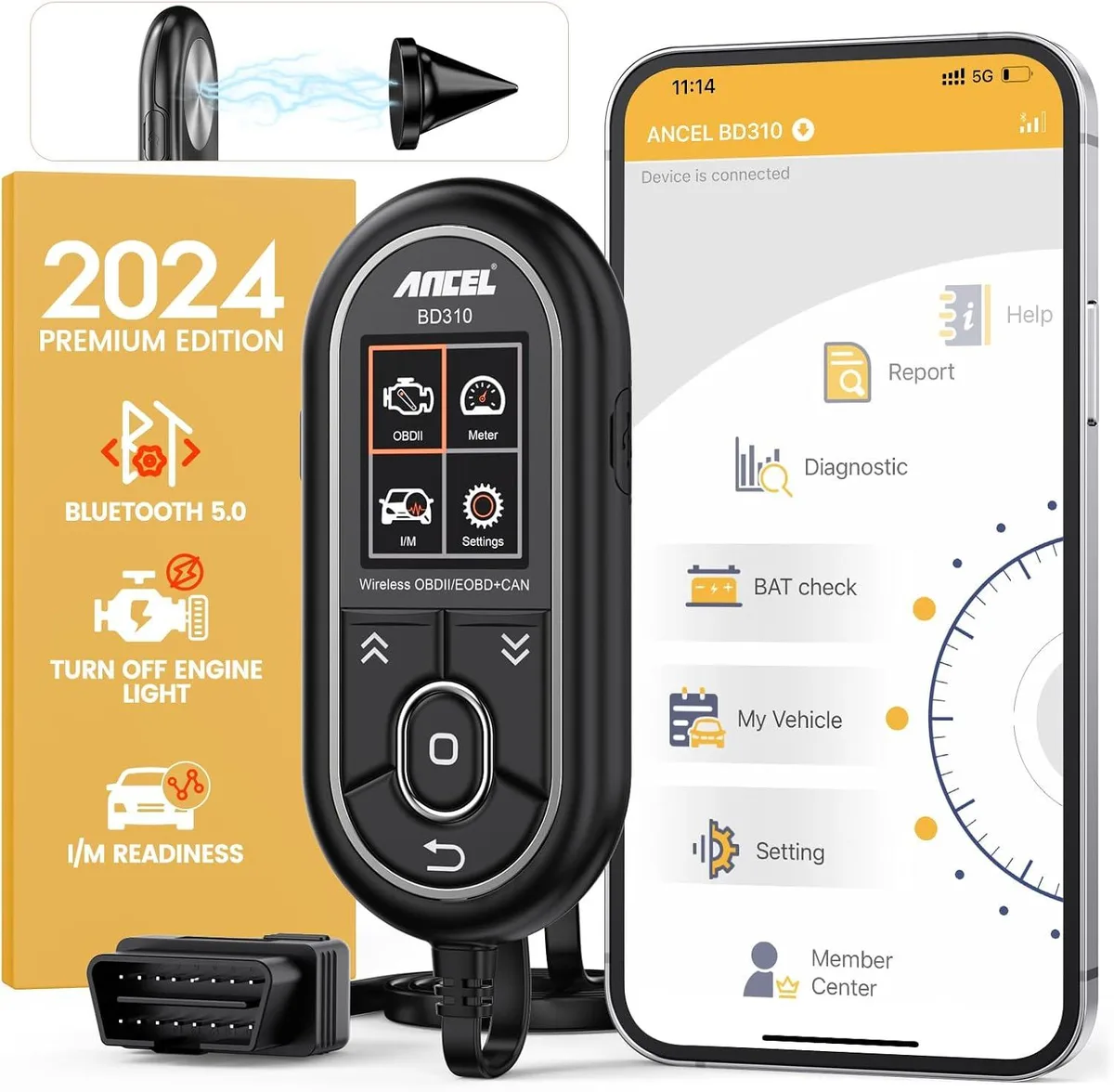 TAURKENAM TAURKENAM BD310 OBD2 Scanner Diagnostic Tool — product photo