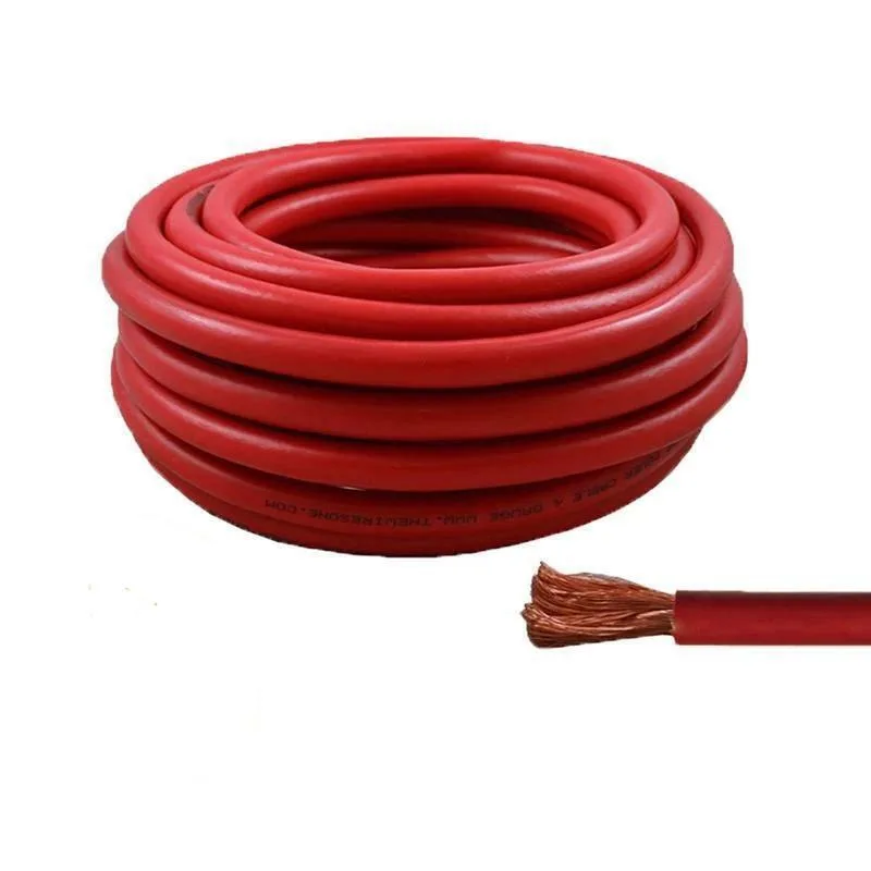 The Wires Zone The Wires Zone 4 Gauge 25 Feet Amplifier Power Cable Red — product photo