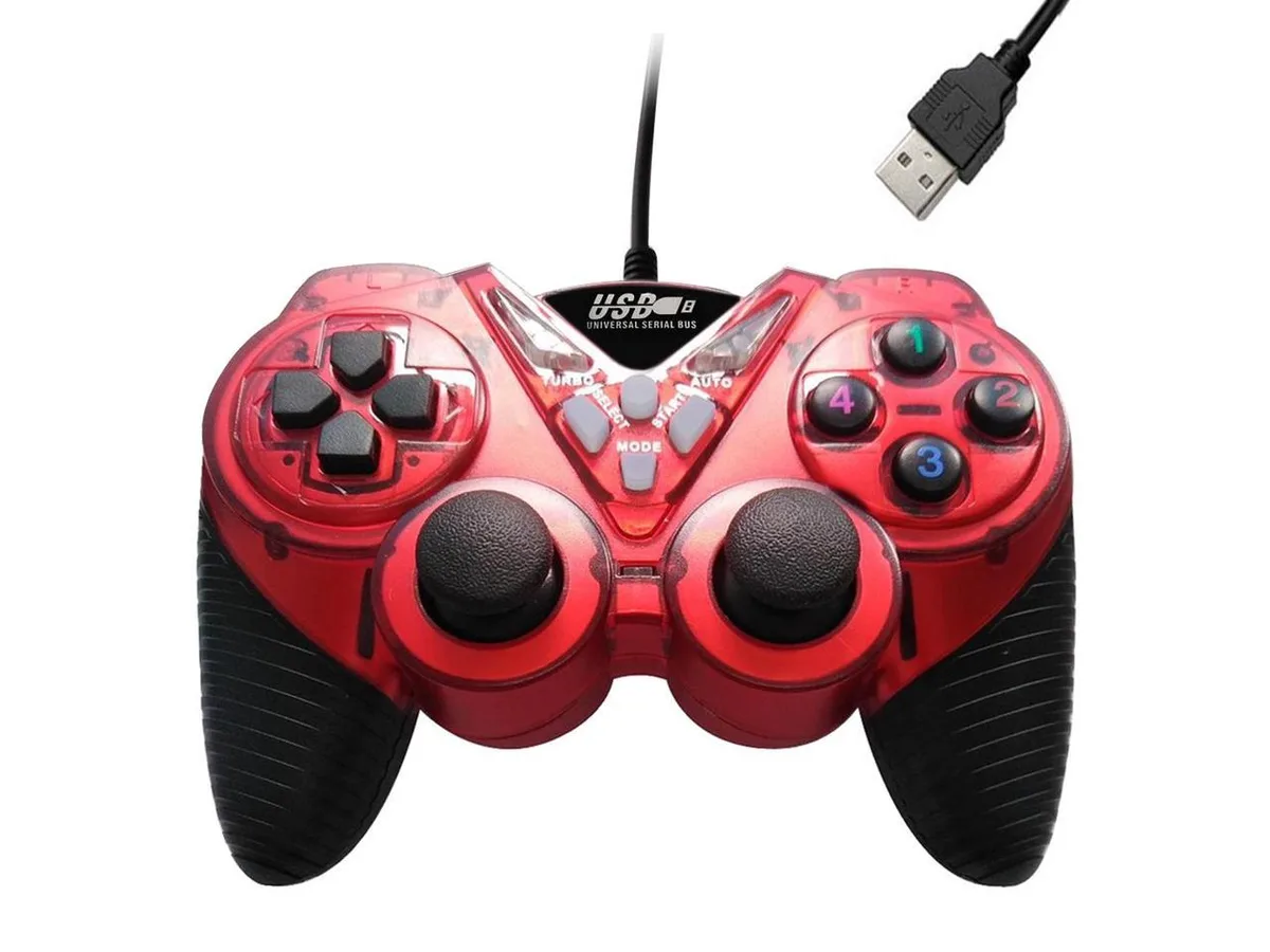 sakose sakose 908 Wired Vibration Gamepad Red — product photo