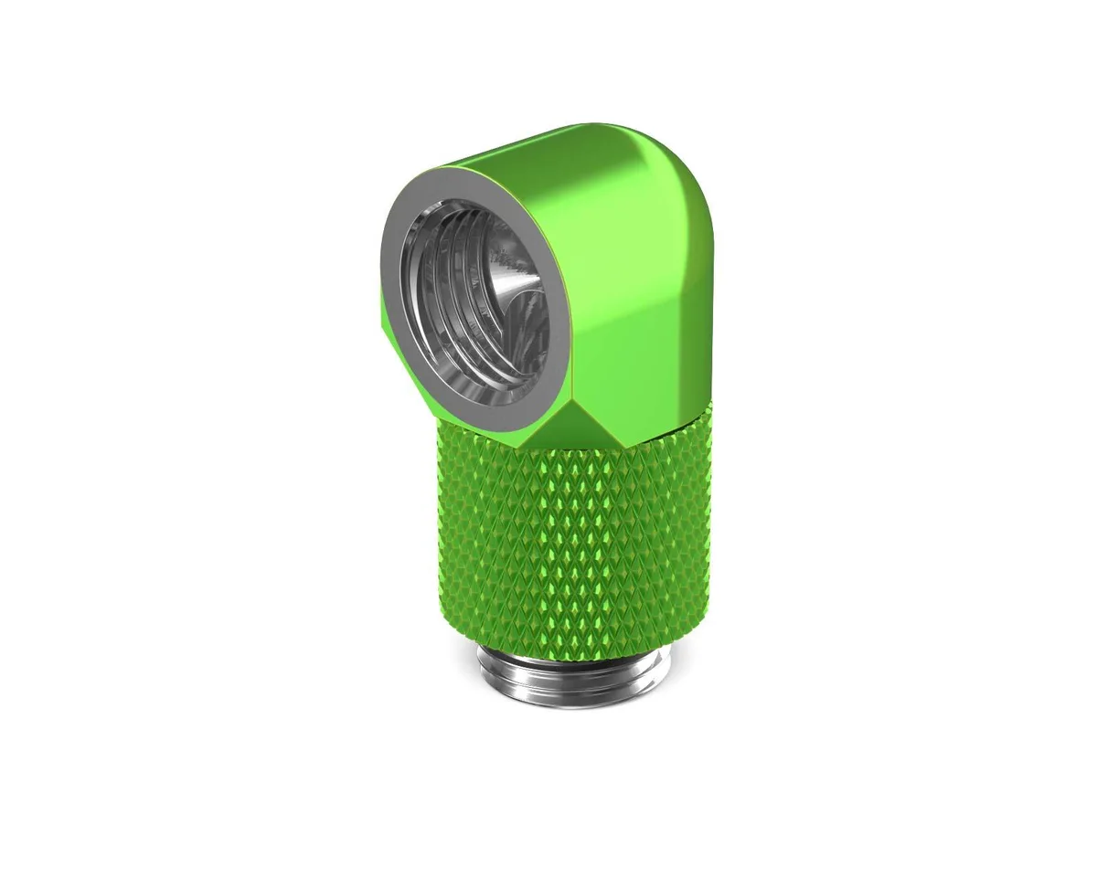 PrimoChill PrimoChill Male to Female G1/4 90° Rotary 15mm Extension Elbow Fitting Toxic Candy diy cooling — product photo