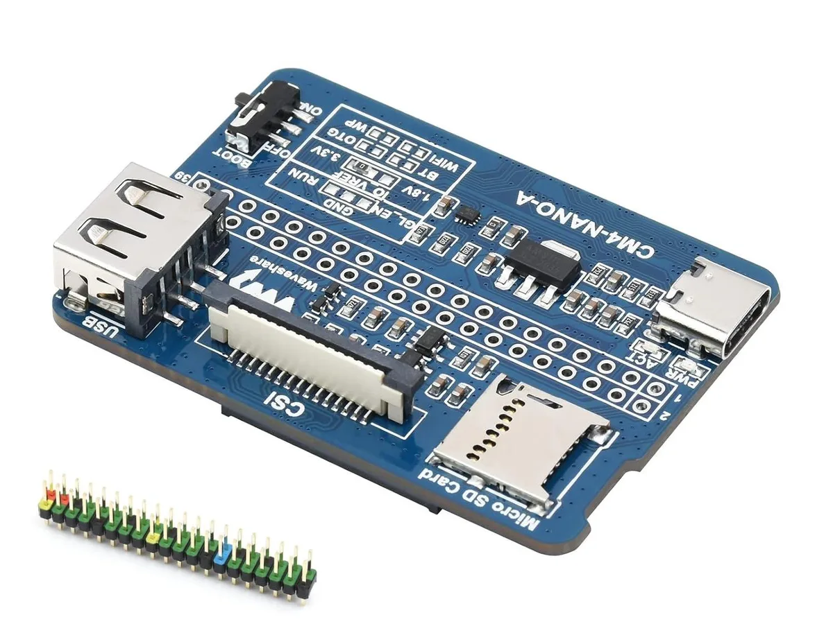 LORDWORLD LORDWORLD Nano Base Board (A) CM4 development board 40PIN GPIO USB 2.0 MIPI CSI-2 15pin 1.0mm — product photo