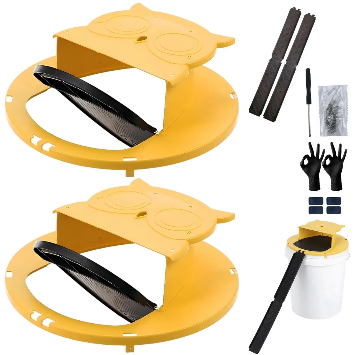  MakeNook Metal Hinge Bucket Lid Mouse Trap 2 Pack — product photo