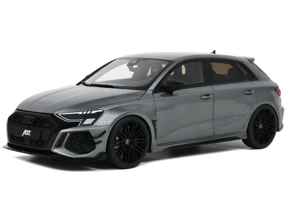 GT Spirit GT Spirit Audi ABT RS3-R Daytona Gray Metallic 1/18 hobby collectible — product photo