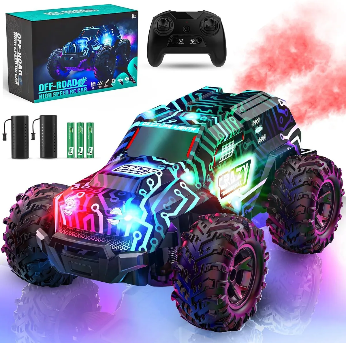 usbroway usbroway RC Truck 2.4GHz 25km/h 70min LED Spray — product photo