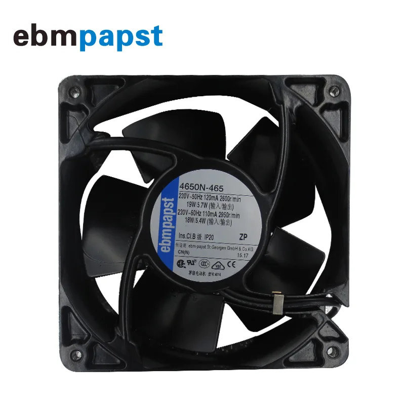 Fans Fans 4650N-465 12038 230V AC 119x38mm 160m³/h 2680rpm — product photo