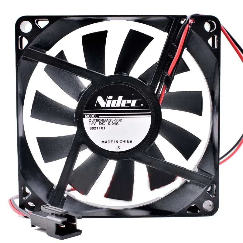 Zyvpee Zyvpee DJT80RBAS5-S02 80mm 10mm 12V .04A 2-pin case fan — product photo