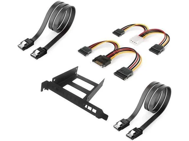 Manw Manw PCI Slot 2.5" to 3.5" SATA Hard Drive Adapter Bracket with Cable — product photo